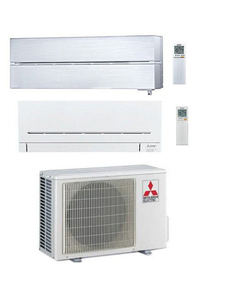 Climatizzatore Condizionatore Mitsubishi Kirigamine Style Bianco più MSZ-AP Wifi Dual Split R32 Inverter 7000 + 12000 BTU con...